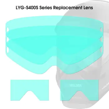 

YESWELDER 3PCS Outer and 2PCS Inner Alternate Replaceable Protection Lens for LYG-S400S Series Welding Helmet