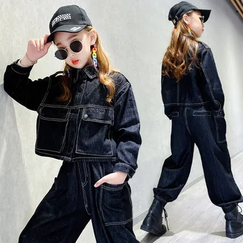 

Teenage Girls Clothing Set Fashion School Denim Suit 2020 Children Clothes Two-piece Suit Clothes for Girls Costume 12 13 Years