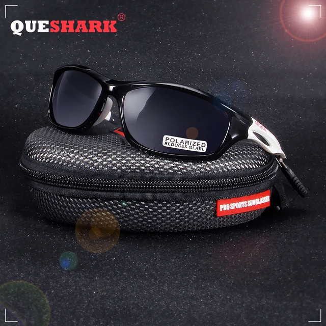 US $10.97 QUESHARK Unbreakable TR90 Untralight Frame HD Polarized Sunglasses Fishing Eyewear Glasses For Men 