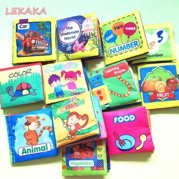 

Soft Cloth Book Stroller Rattle Rustle Sound Infant Quiet Development Books Educational Baby Toys for Newborn Baby 0-12 month