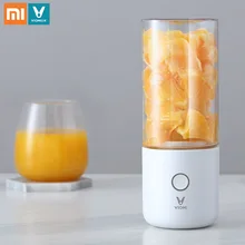 Xiaomi VIOMI 350 мл электрическая соковыжималка, портативная электрическая соковыжималка, чашка 2000 мАч, аккумулятор type-C, перезаряжаемый блендер