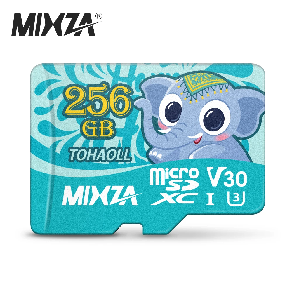 MIXZA слон слот для карт памяти 256 ГБ 128 Гб 64 Гб U3 80 МБ/с., 32 ГБ, Micro sd карта, Class10 UHS-1 флэш-карты памяти Microsd TF/sd карты s