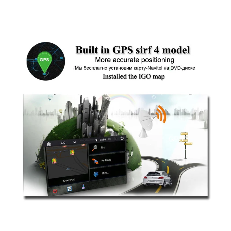 Perfect DSP 10.1" IPS TDA7851 Android 9.0 2G + 16GB 4 core Car DVD Player GPS RDS Radio wifi BT mirror For Opel INSIGINA 2014 2015 2016 4