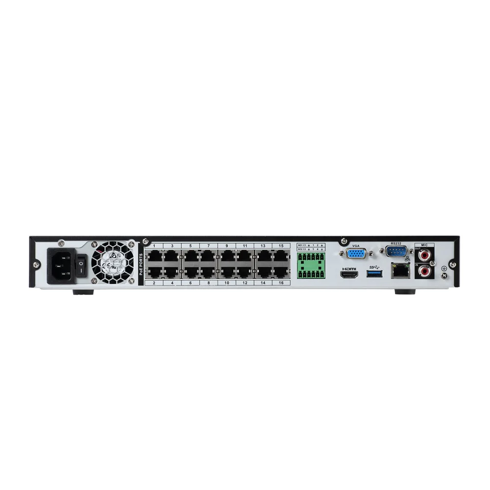  Original Dahua NVR 8CH 16CH 4K NVR4208-8P-4KS2 NVR4216-16P-4KS2 HDD Puerto 4K H.265 SATA para IPC I