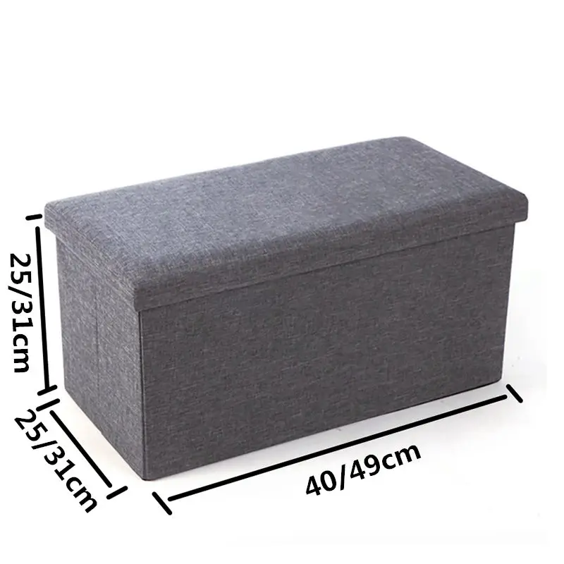 NEW! Multifunctional Foldable Fabric Storage Stool Bench Box Linen Small Sofa Minimalist Artistic Style Kid Chair Foot Stool NEW! Multifunctional Foldable Fabric Storage Stool Bench Box Linen Small Sofa Minimalist Artistic Style Kid Chair Foot Stool