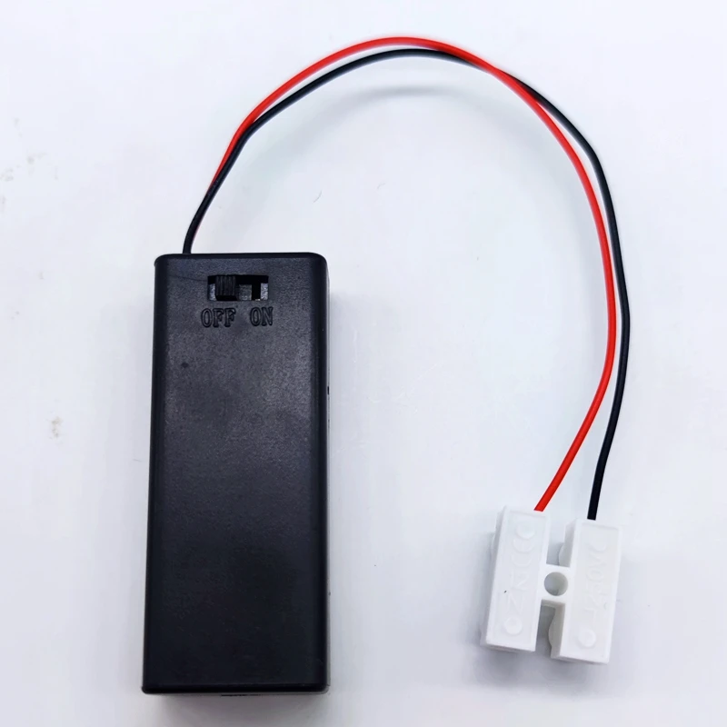 Battery Holder/Case with Switch Model Lighting Tools Railway Layout Linker Plug for 2 X Aaa Battery Battery Holder/Case with Switch Model Lighting Tools Railway Layout Linker Plug for 2 X Aaa Battery