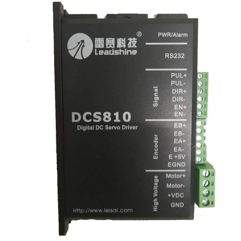 Сервопривод Leadshine DC DCS810 работает 24-80 В постоянного тока от 1A до 20A подходит для DCM50207/DCM50205 DC щетка серводвигатель