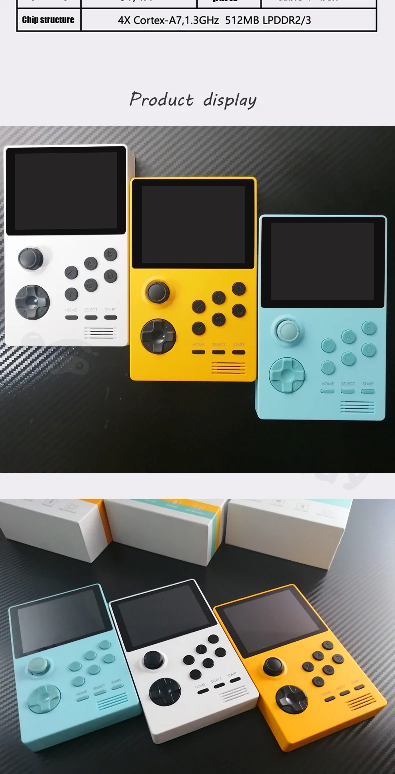 POWKIDDY A19 Pandora's Box Android supretro handheld game console IPS screen built-in 3000+games 30 3D new games WiFi download