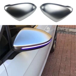 Couvercle de Protection de rétroviseur chromé mat V W Golf7, 1 paire, pour voiture, haute qualité, installation facile 