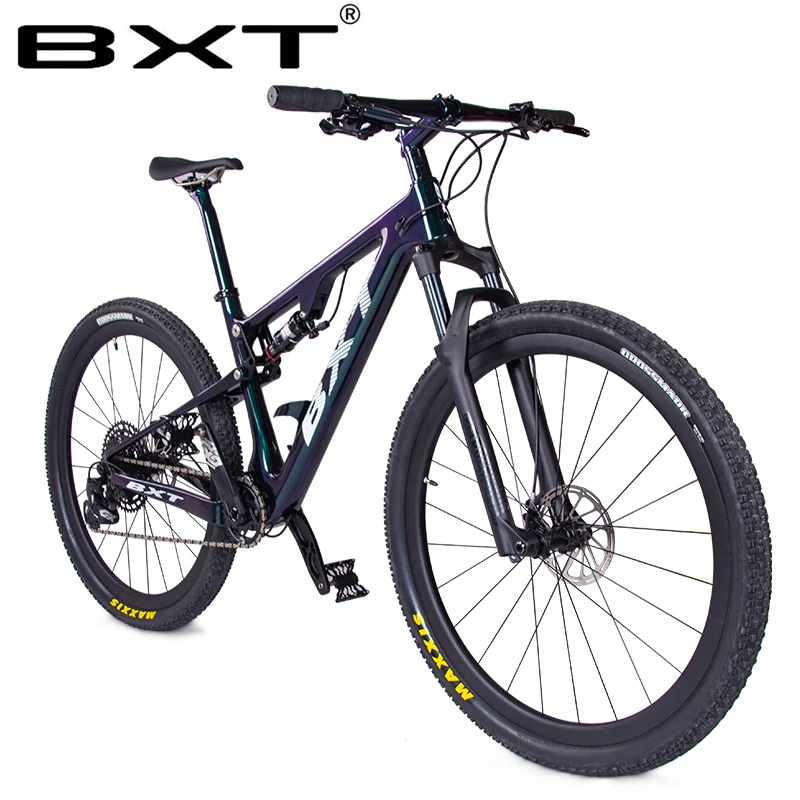 New Carbon Mountain Bike 29er full suspension bike frame MTB Downhill bike 1*12speed sports MTB suspension complete bicycle