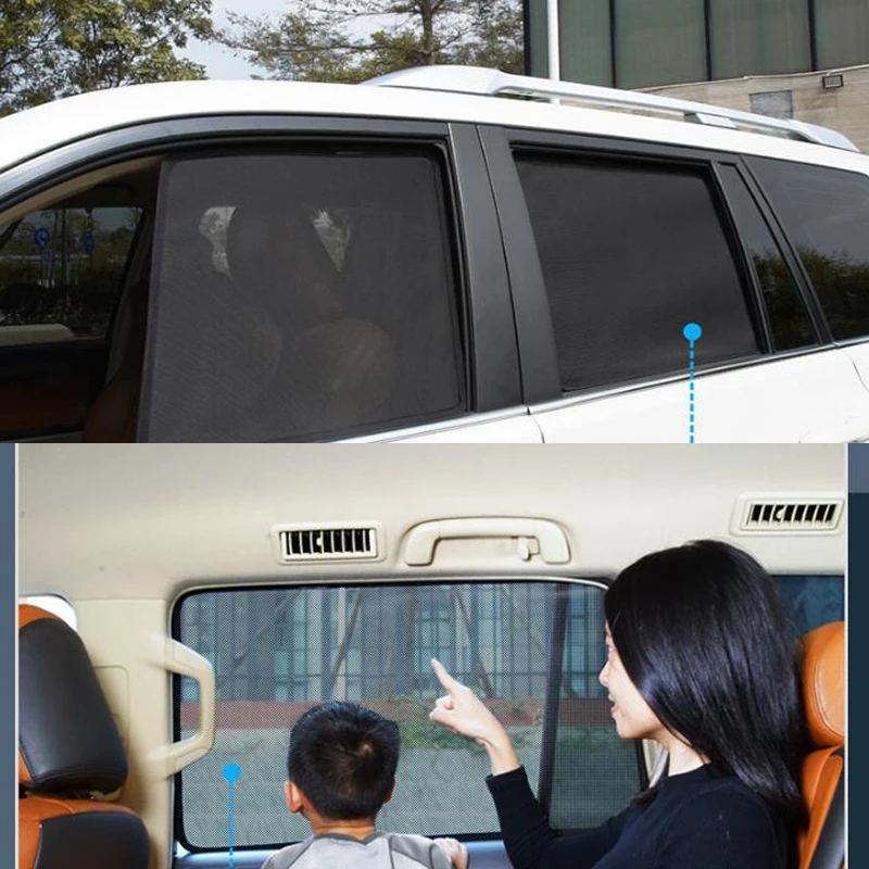 ダイハツmove用磁気サンバイザー カーアクセサリー メッシュ サイドウィンドウサンバイザー Uv断熱材 5個 Interior Mouldings Aliexpress