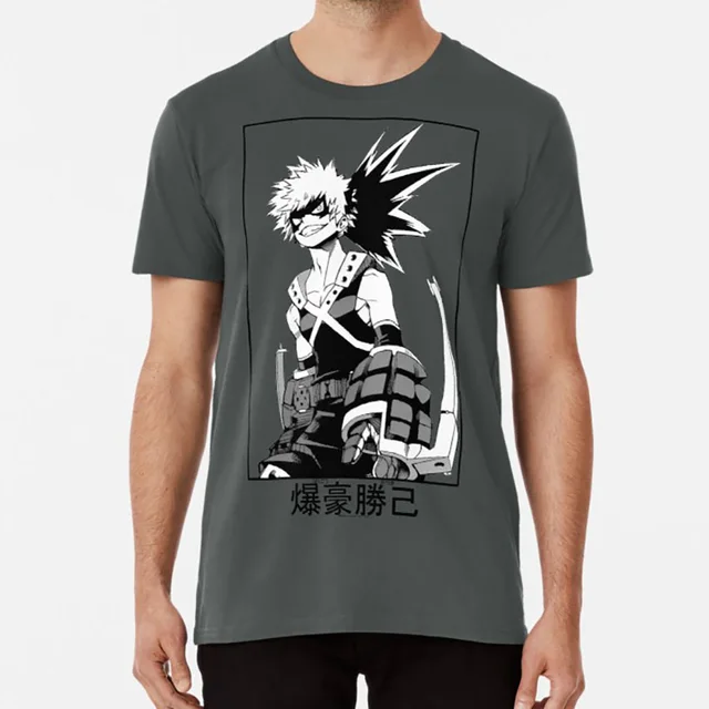 Katsuki Bakugo T Shirt Bakugo Bakugou Katsuki Bakug Explosion Kirk Midoriya Deku Bnha Boku T Shirts Aliexpress - custom deku shirt roblox