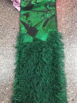 

Embroidered Brocade Lace for Wedding Party Dress High Quality Green African French Tulle Lace Nigerian Net Lace Fabrics