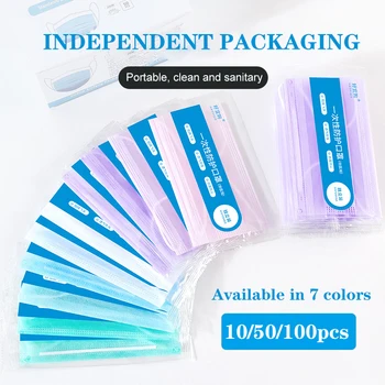 

10/50/100pcs Disposable Face Mask Non-woven 3 Layers Independent Packaging Breathable Gauze Mask Adult Color Face Mouth Masks