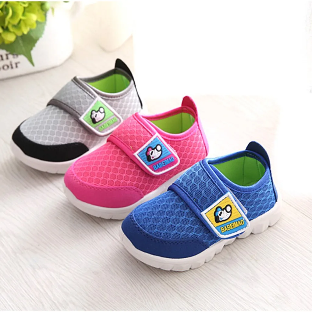 Toddler Infant Kids Baby Girls Boys Cartoon Mesh Run Sport Casual Sneakers Shoes Детская Обувь Kids Shoes Boys Shoes