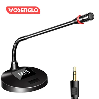 

2020 Flexible Stand Studio Speech Microphone 3.5mm Plug Gooseneck Mic Wired Microphone for Computer PC Desktop Notebook