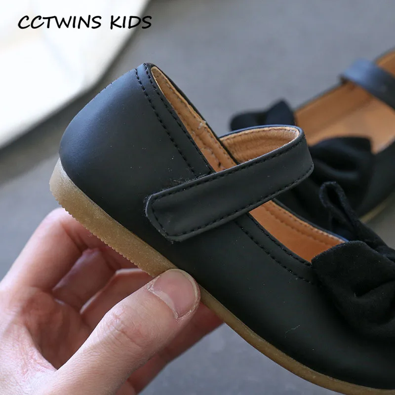 CCTWINS/детская обувь; коллекция года; сезон весна; обувь Мэри Джейн с бабочками для девочек; модная детская обувь принцессы; Брендовые вечерние туфли на плоской подошве; Цвет Черный; GM2530
