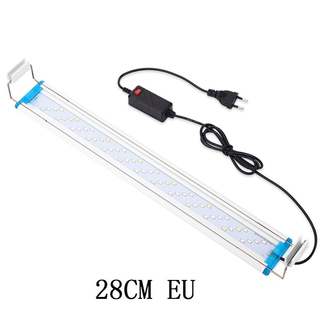 Light Bar LED Fish Tank Slim Clip on Lamp Plant Growing Lighting Aquatic Landscape Decor 18-58cm Extensible Accessories