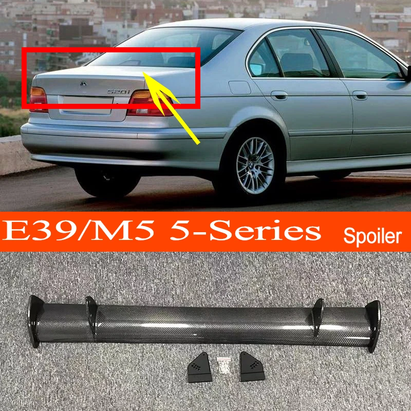 Automotive Parts & Accessories For BMW 5Series E39 4D Trunk Lip Spoiler Wing 1997 2003 Painted