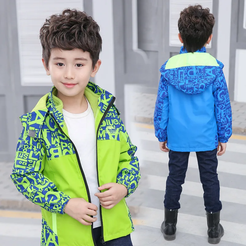 

Childrenswear BOY'S Spring And Autumn Coat 2019 New Style Korean-style Big Boy Lettered Three-in-One Deconstructable CHILDREN'S