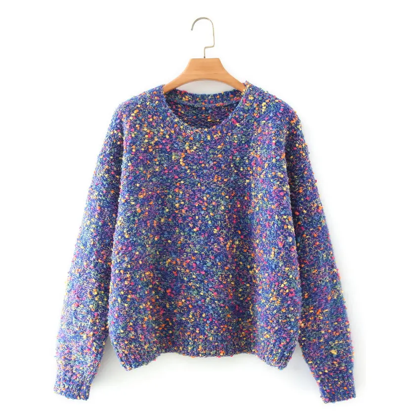 

Winter Purple Christmas Pullover Sweater Women Chunky Knitted Top Cable Ripple Knitwear Jumper Mujer Braided Garment Korean Pull