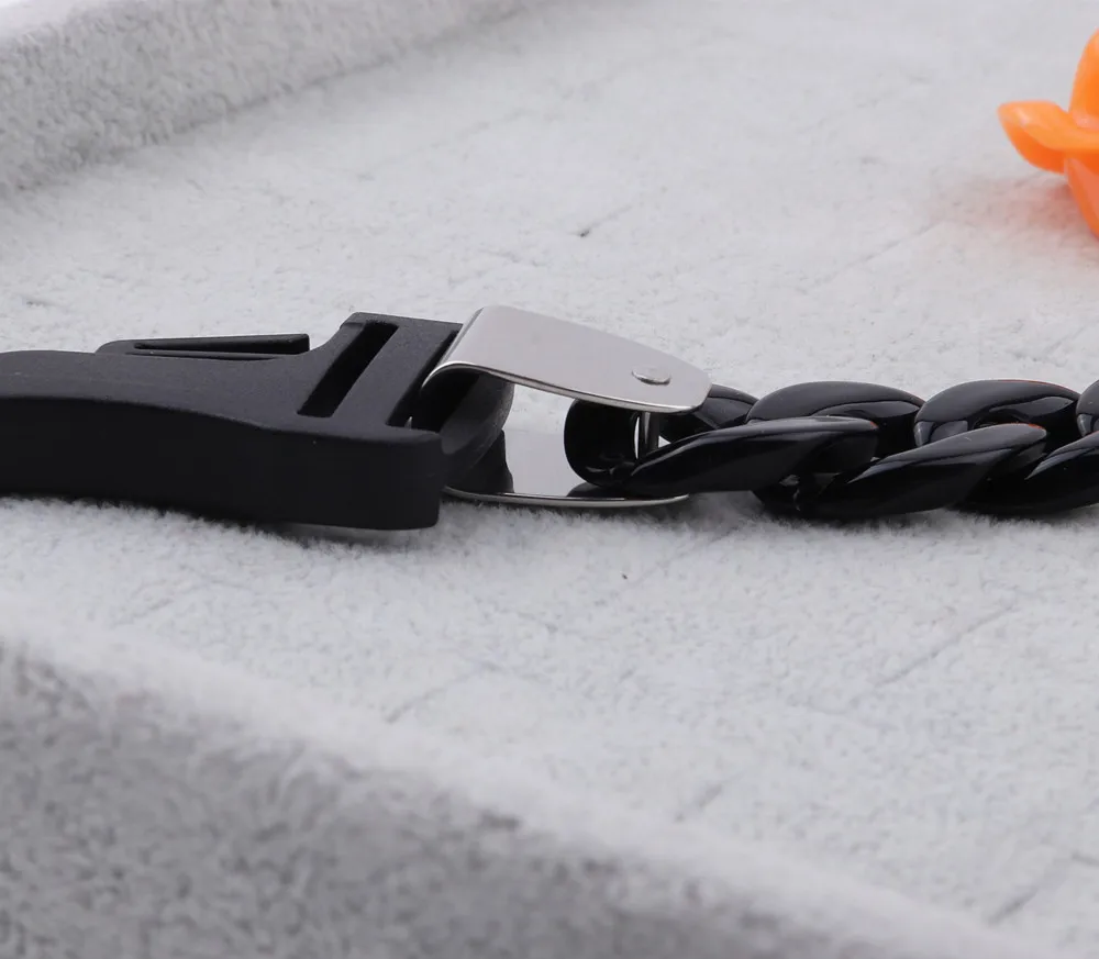 FishSheep Rock Punk Acrylic Chain Buckle Pendant Necklace For Men Women Statement Choker Collar Necklaces New Fashion Jewelry