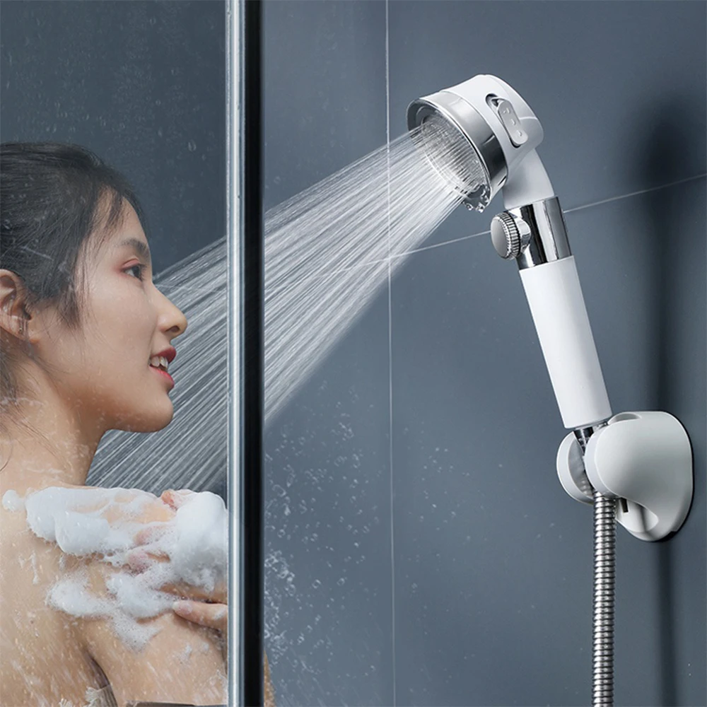 Adjustable Shower Head Handheld Showerhead with The Stop Button High
