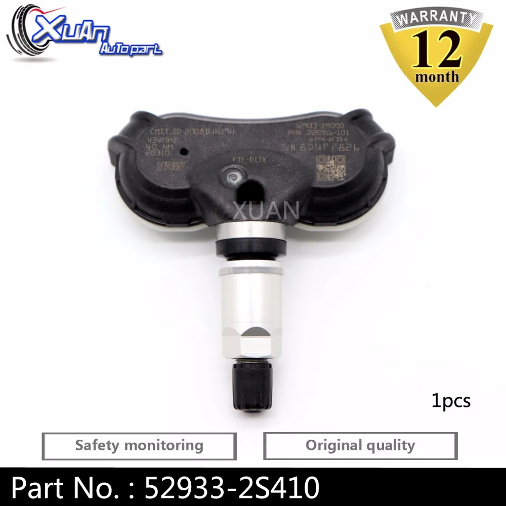 XUAN 1 шт. датчик давления в шинах TPMS для Genesis G90 HI Hyundai Equus VI iX35 LM Kia Sportage SL 52933-2S410 434 МГц |