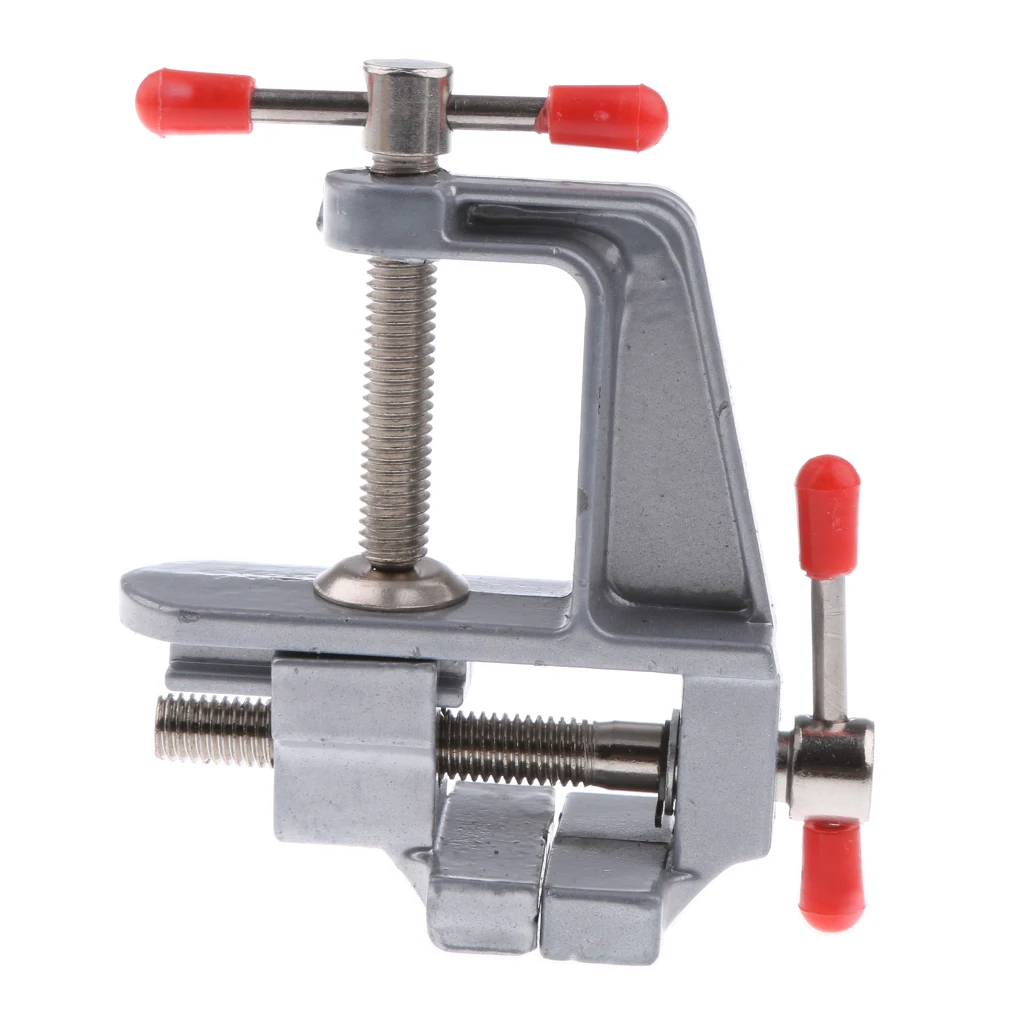3.5'' Mini Aluminum Alloy Table Vise Metal Vice Clamp Clip Tool DIY for Crafts, Arts, Detailing, Woodworking, Workbench