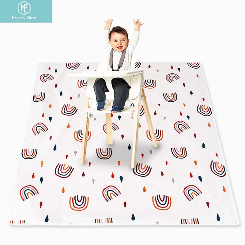 Happy Flute Baby Play Mat, Baby Crawling Mat Portable Waterproof , Anti-Slip Folding Mat Playmat For Baby Indoor Or Outdoor Use mry baby folding climbing mat crawling mat toy crawling outdoor folding mat