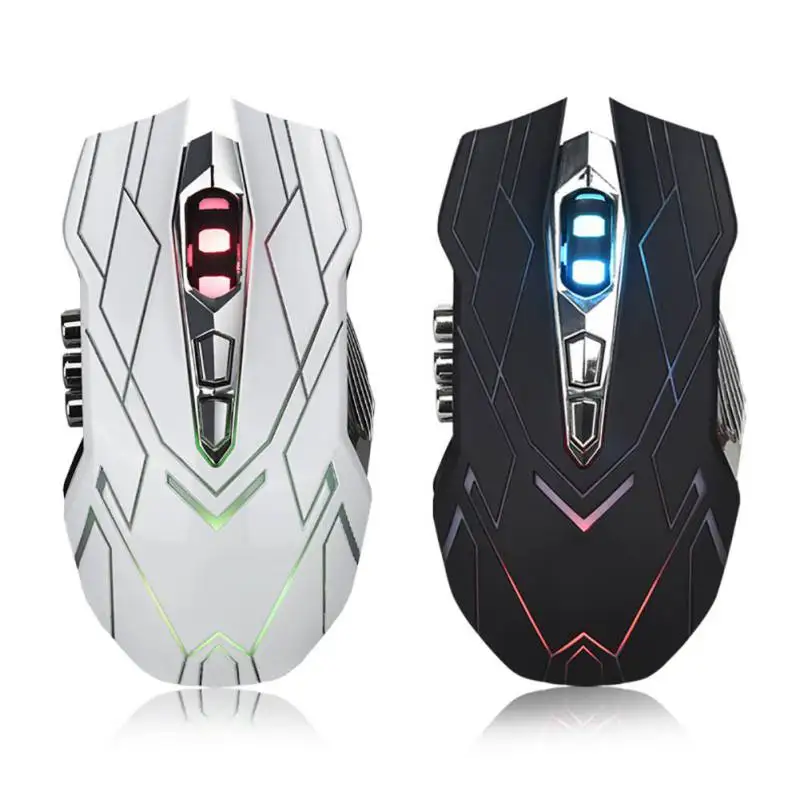 Перезаряжаемая Беспроводная игровая мышь для Mac, ноутбука, ноутбука Тихая компьютерная беспроводная мышь