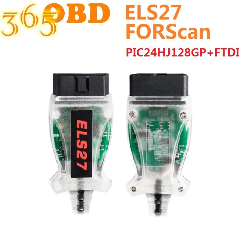 Новейший V2.3.8 OBD2 считыватель кодов ELS27 FORScan работает для Mazda/Lincoln/Mercury Green PCB FTDI Chip +