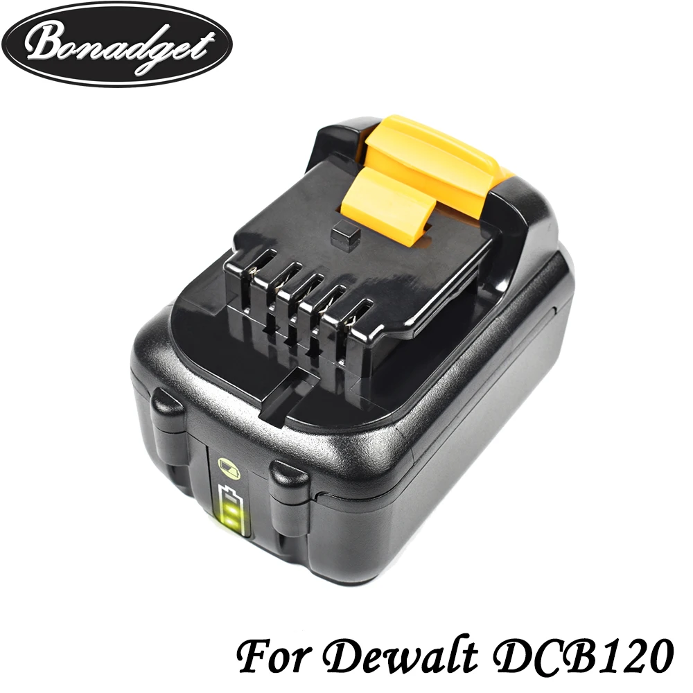 Сменный аккумулятор Bonadget 6000 мАч 4000 DCB120 для электроинструмента Dewalt 10 8 В DCB121 DCB123