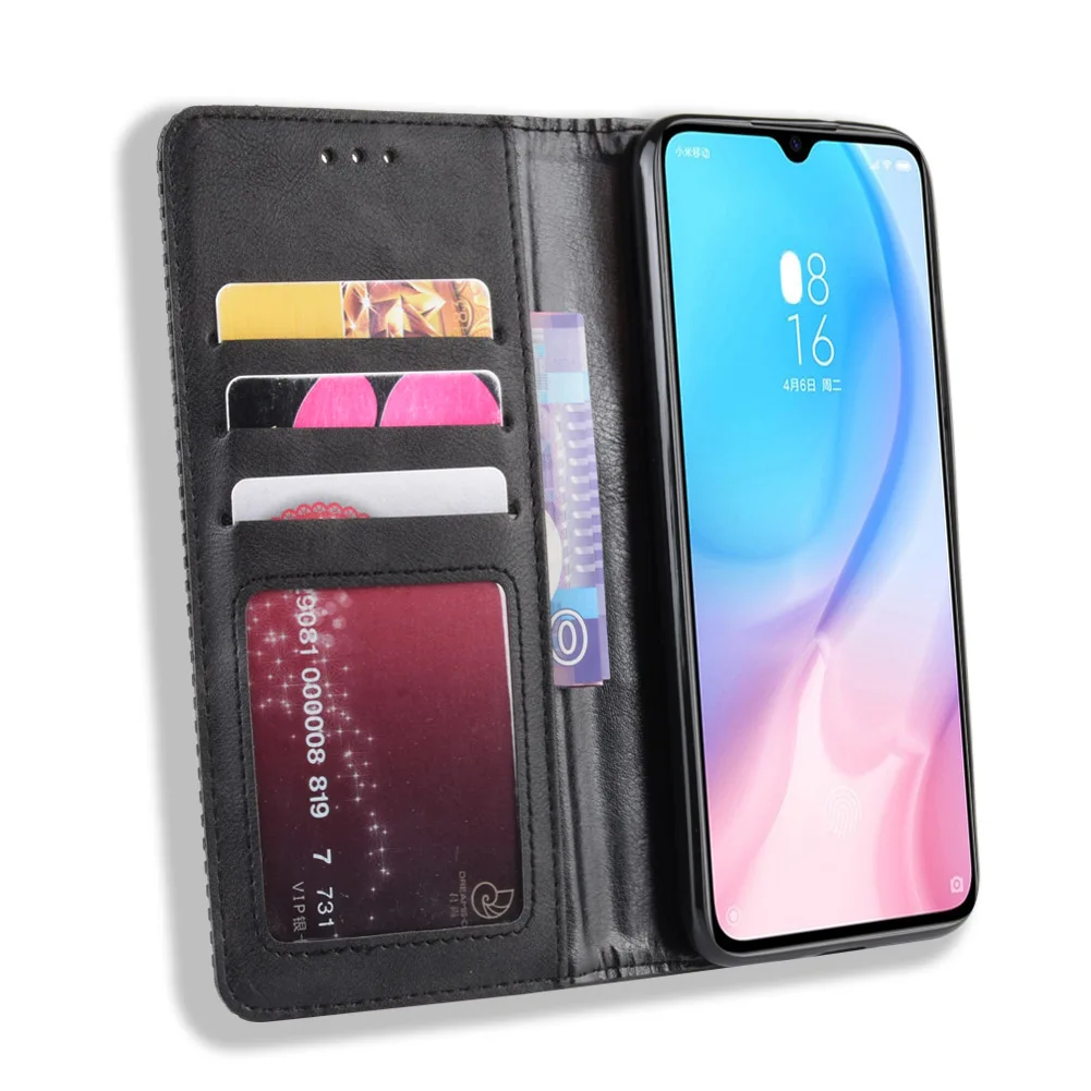 Магнитный винтажный кожаный чехол Премиум Coque для Xiaomi mi A3 mi A3 чехол 6,09 дюймов флип фривольный анти осенний чехол