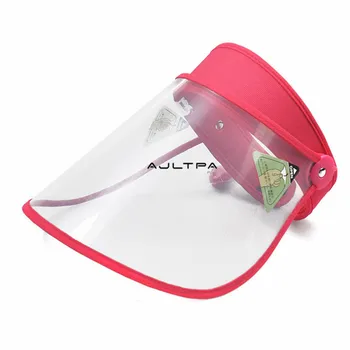 

50Pcs Transparent Protective Face Mask Cap Anti-Saliva Splash Hat Windproof Sun Visor Cover Empty Top Hat H54890