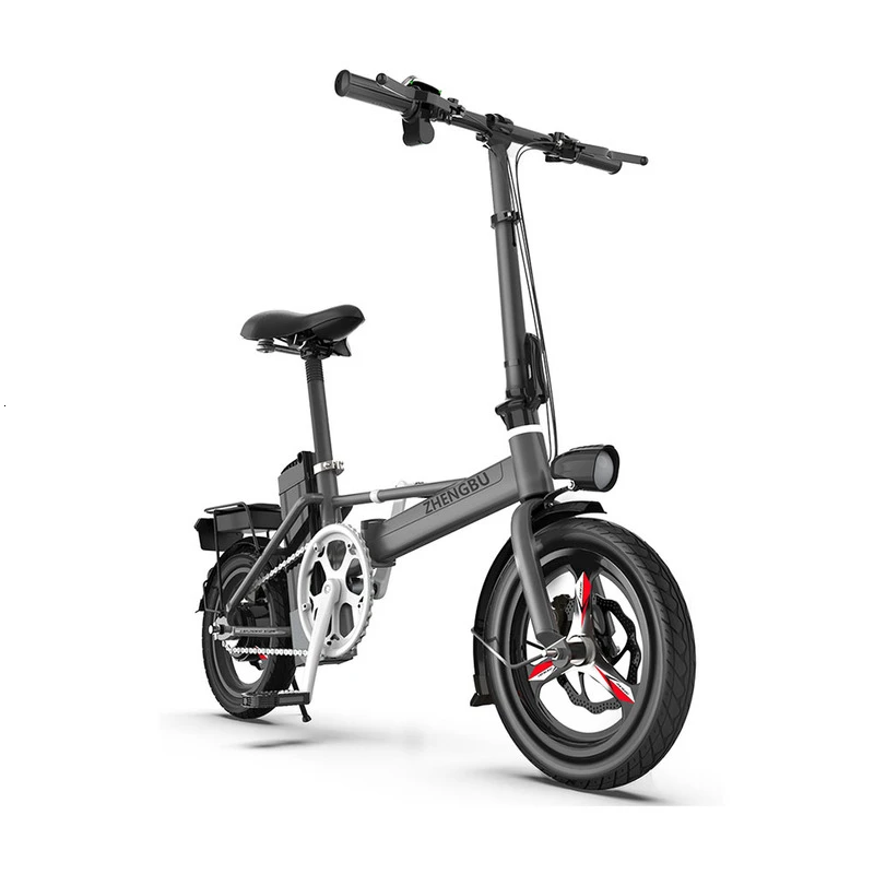 

Adult Electric Bicycle 48V 400W Two Wheels Electric Bicycle 14 Inch Range 120KM Male Female Mini Folding E Bike Scooter