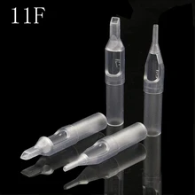 PEPAX 100 шт Ассорти Размер татуировки наконечники трубы 11F наконечники для иглы татуировки круглые алмазные плоские/Magnum стерилизованные наконечники ручки татуировки