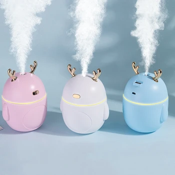 

Lovely Deer Air Humidifier USB Ultrasonic Cool Mist Maker Fogger LED Light Mini Aroma Diffuser Essential Oil Humificador