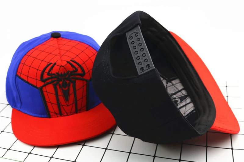 Шапки для маленьких мальчиков и девочек, SPIDER-MAN детская бейсбольная кепка с героями мультфильмов, шапка в стиле хип-хоп с вышивкой для мальчиков и девочек, детская бейсболка