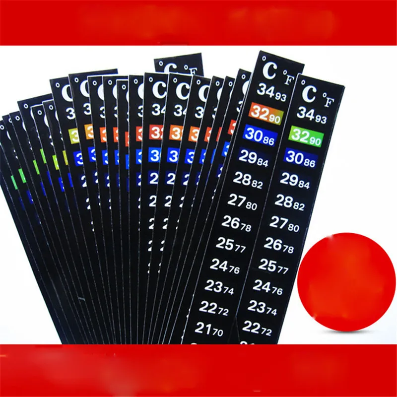 10 шт. цифровой термометр для аквариума температурный стикер двойной масштаб