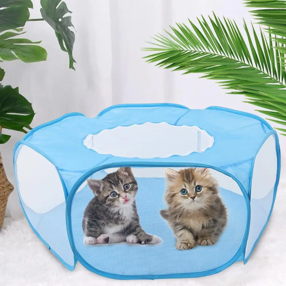 Переносная складная палатка для домашних животных домик собак клетка манеж