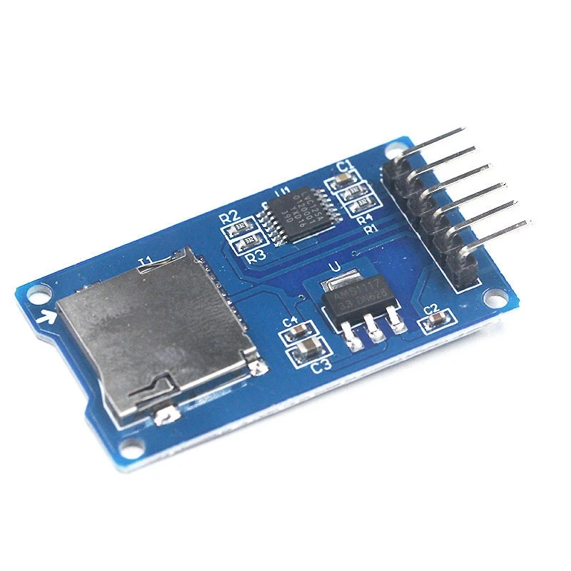 10 шт./лот Micro SD карта Мини TF кард-ридер модуль SPI интерфейсы с преобразователем уровня чип