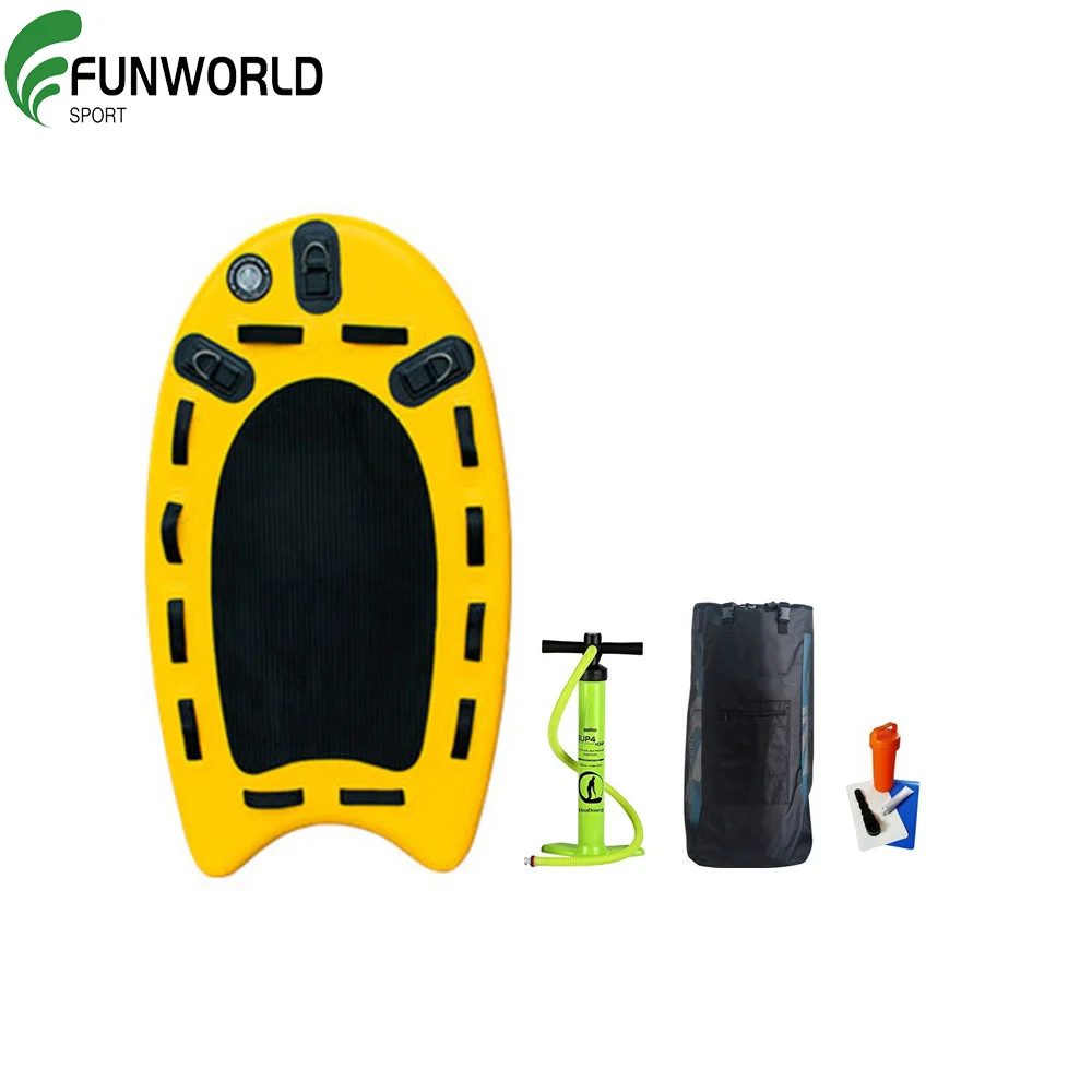 FUNWORLD Top Quality Drop Stitch Fabric Jet Ski Board Inflatable Jet Ski Sled Surf Rescue Sled for Sale