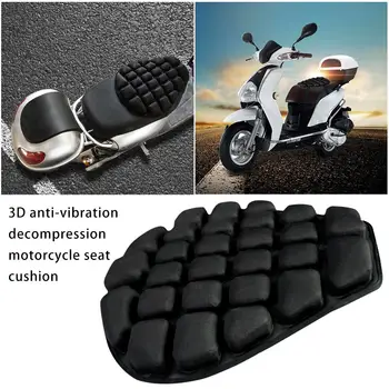 

Scooters Motorcycle Seat Cushion 3D Decompression Motorcycle Inflatable Air Cushion Cooling Down Seat Pad for Pressure Relief