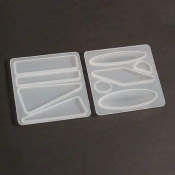 

Crystal Epoxy Resin Mold Hair Clip Barrette Casting Silicone Mould Handmade DIY A2UA