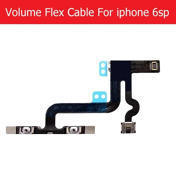Подлинный беззвучный& мощность& Объем гибкий кабель для iPhone 6 6s 7 8 plus вкл/выкл и объем ленточный переключатель детали гибкого кабеля - Цвет: i6sp Volume