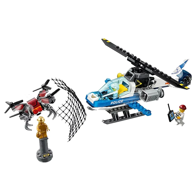 

New City Toys Sky Police Drone Chase Compatible Legoingly City 60207 Building Blocks Figure Bricks for Children Christmas Gift