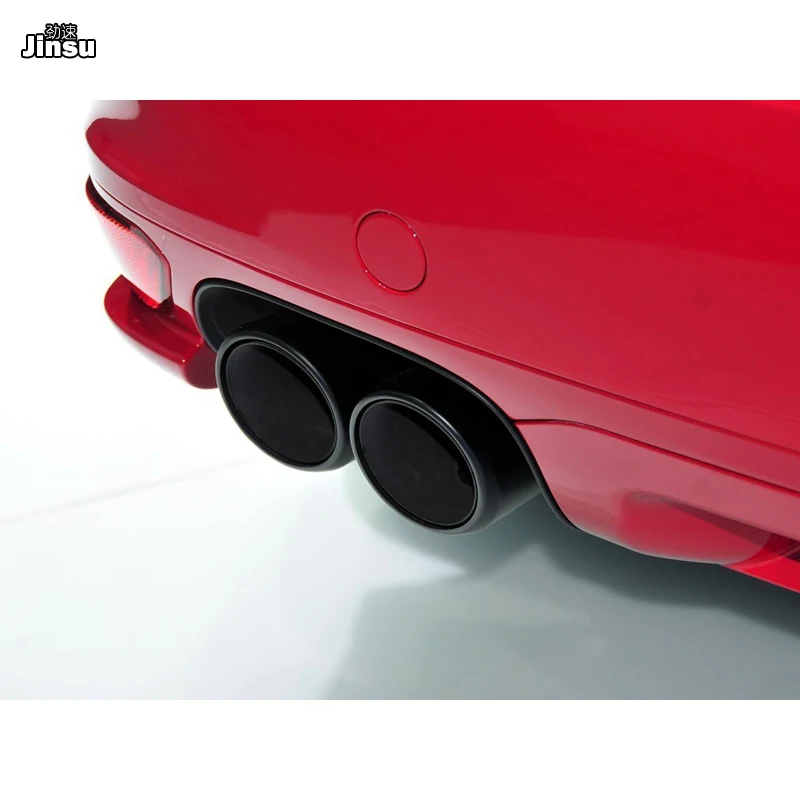 Глянцевый черный хвост трубы глушитель для выхлопной трубы для Porsche Cayenne 958,1 V6 V8 2011- Cayenne s GTS глушитель из нержавеющей стали