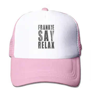 

TSDFCFrankie Say Relax Mesh Baseball Caps Unisex Adjustable Trucker Style Hat Pink