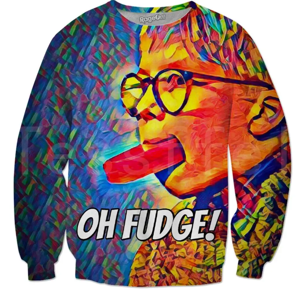 Sweatshirts Tessffel Счастливого Рождества Рождественский футболка с забавным мультипликационным принтом «красочные костюмы новая мода Harajuku 3DfullPrint унисекс толстовки Для мужчин Для женщин S-2 - Цвет: Sweatshirts